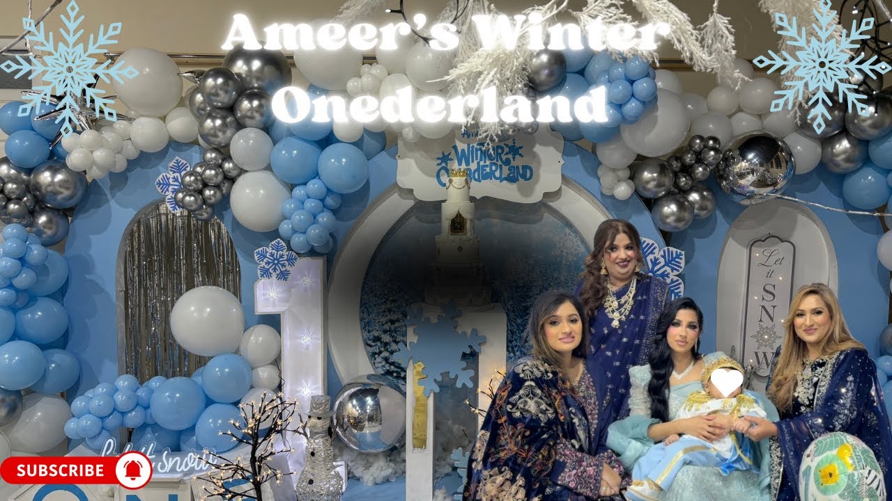 AMEERS WINTER ONEDERLAND #firstbirthday #birthday #party #winter 