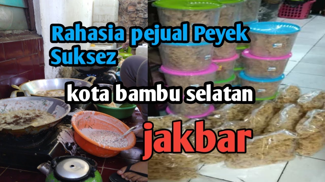 Omset jutaan dalam sehari Penjual peyek..