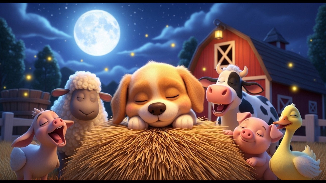 Boa Noite, Fazendinha | Sons dos Animais para Dormir (Música Infantil 1–3 Anos)