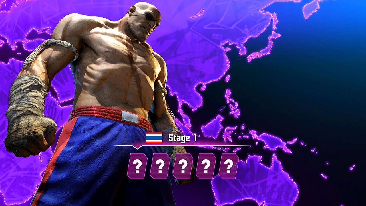 Street Fighter 6 - Sagat Combo Trials / Arcade Mode - PC Gameplay (No commentary)