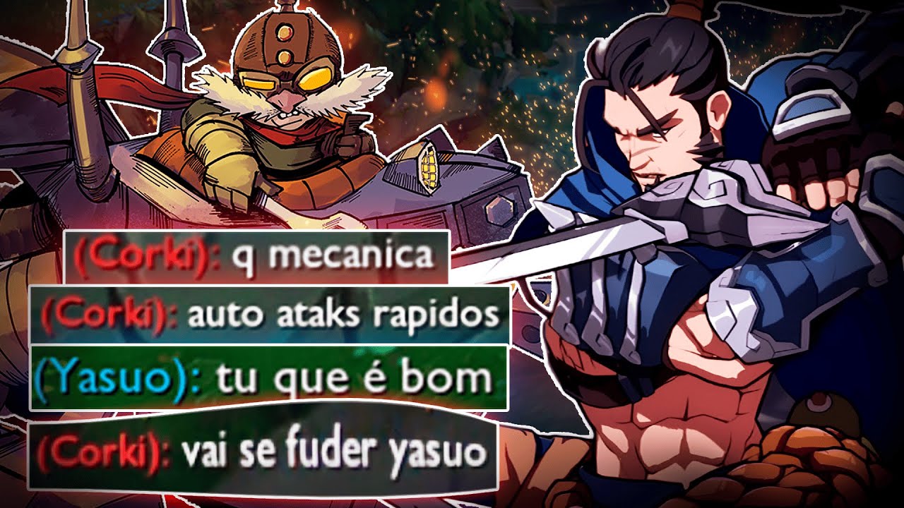 SOLANDO UM CORKI mid ATÉ ELE CORINGAR E ME XINGAR KKKK - yasuo gameplay