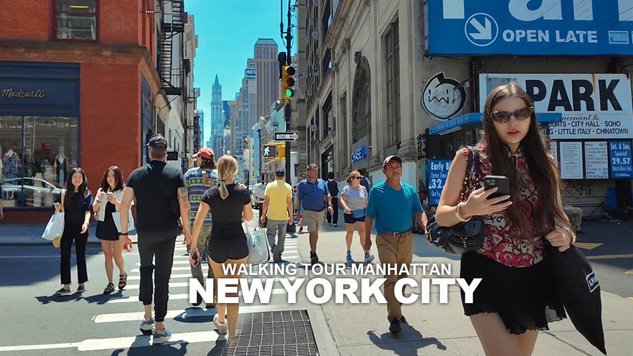 New York Manhattan Summer Walk, Broadway, SoHo, Washington Square, Greenwich Village, Union Square
