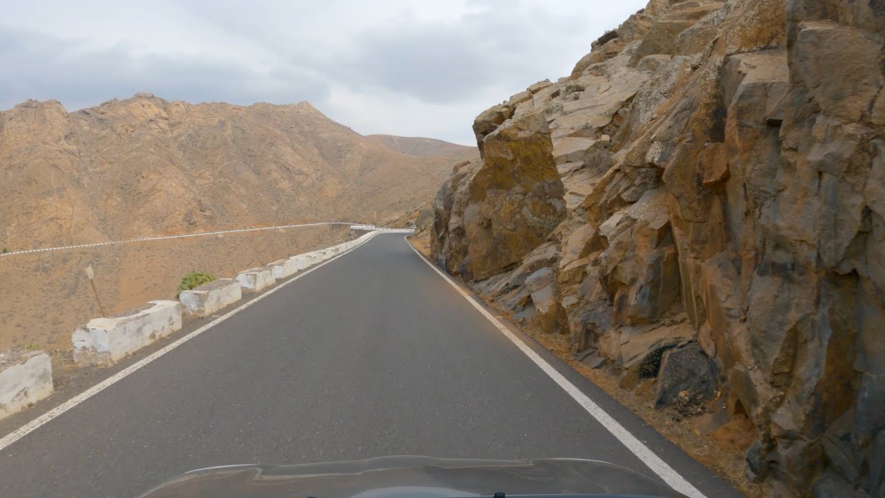 【4K60】 Driving Fuerteventura - Mirador del risco de las penas To Morro de la Cruz