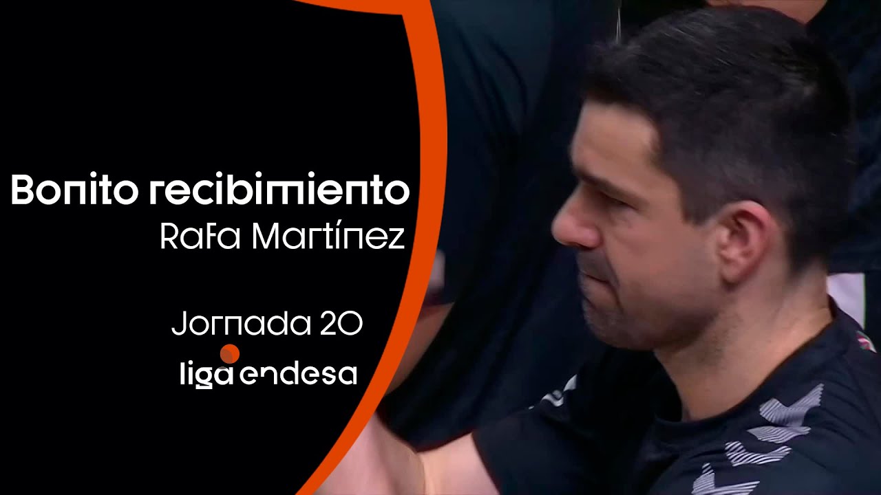 Precioso recibimiento a RAFA MARTÍNEZ | Liga Endesa 2019-20