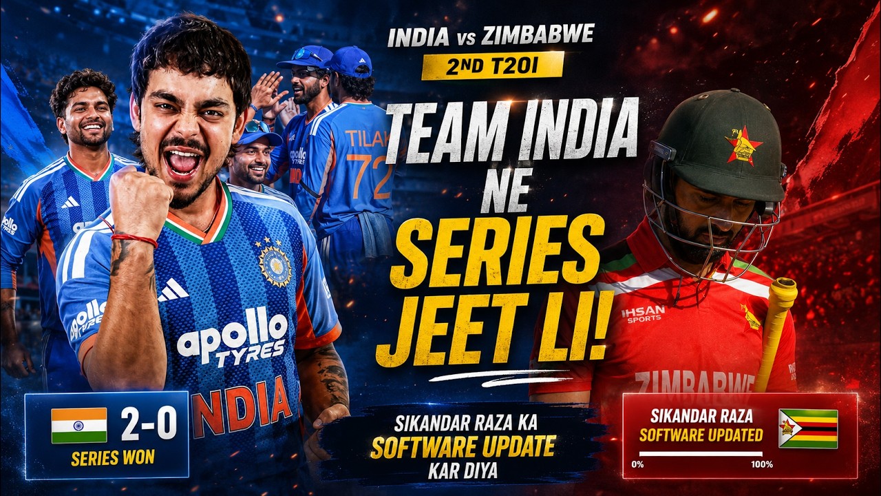 India Demolishes Zimbabwe 2-0! Sikandar Raza Gets a Reality Check