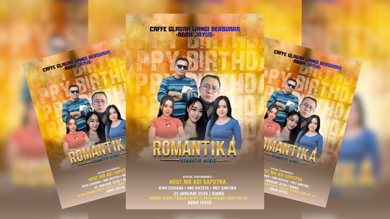 LIVE ROMANTIKA MUSIC // HUT 10 ThnKAFE GLAGAH WANGI FA-JAYOS DEPAN GAPURO RAJEK