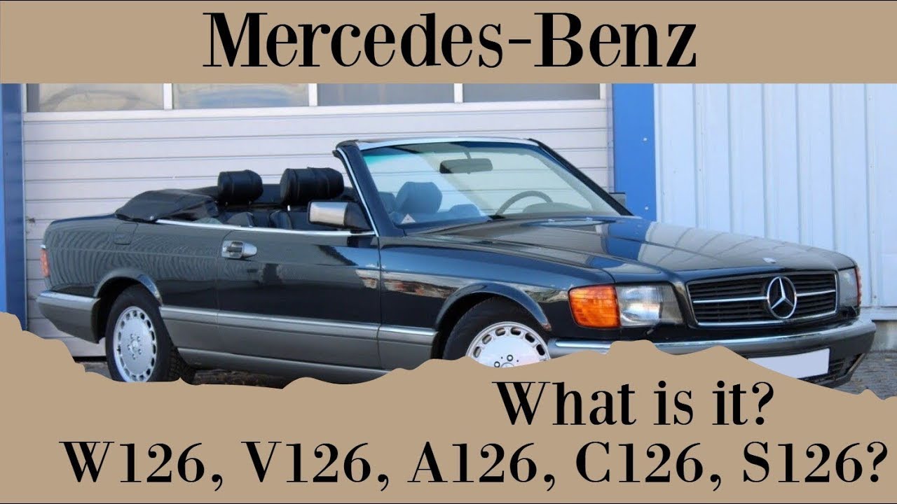 Mercedes-Benz. Как отличить A126, V126, S126, C126 и W126 (учебное пособие) SE SEL SD SDL SEC