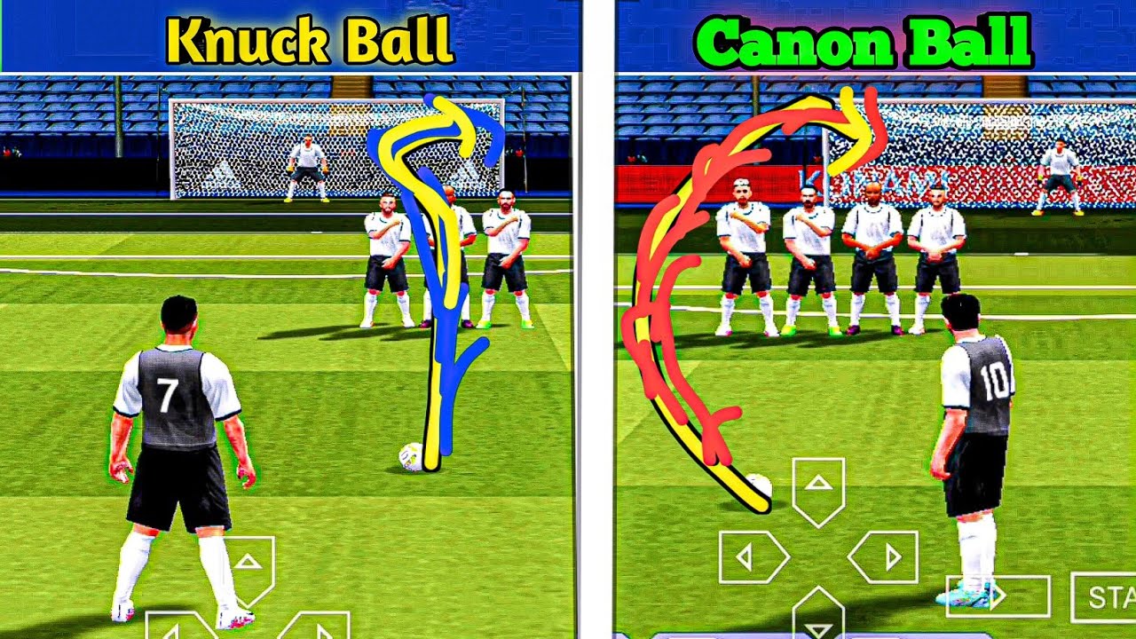 INI TUTORIAL FREEKICK KNUCK BALL & CANON BALL DI GAME PES PPSSPP !