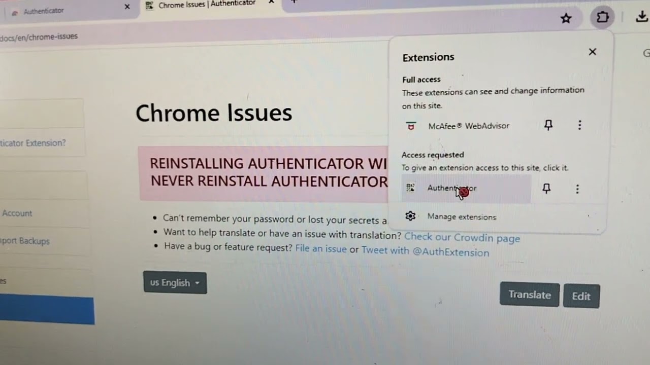Google Authenticator In Chrome