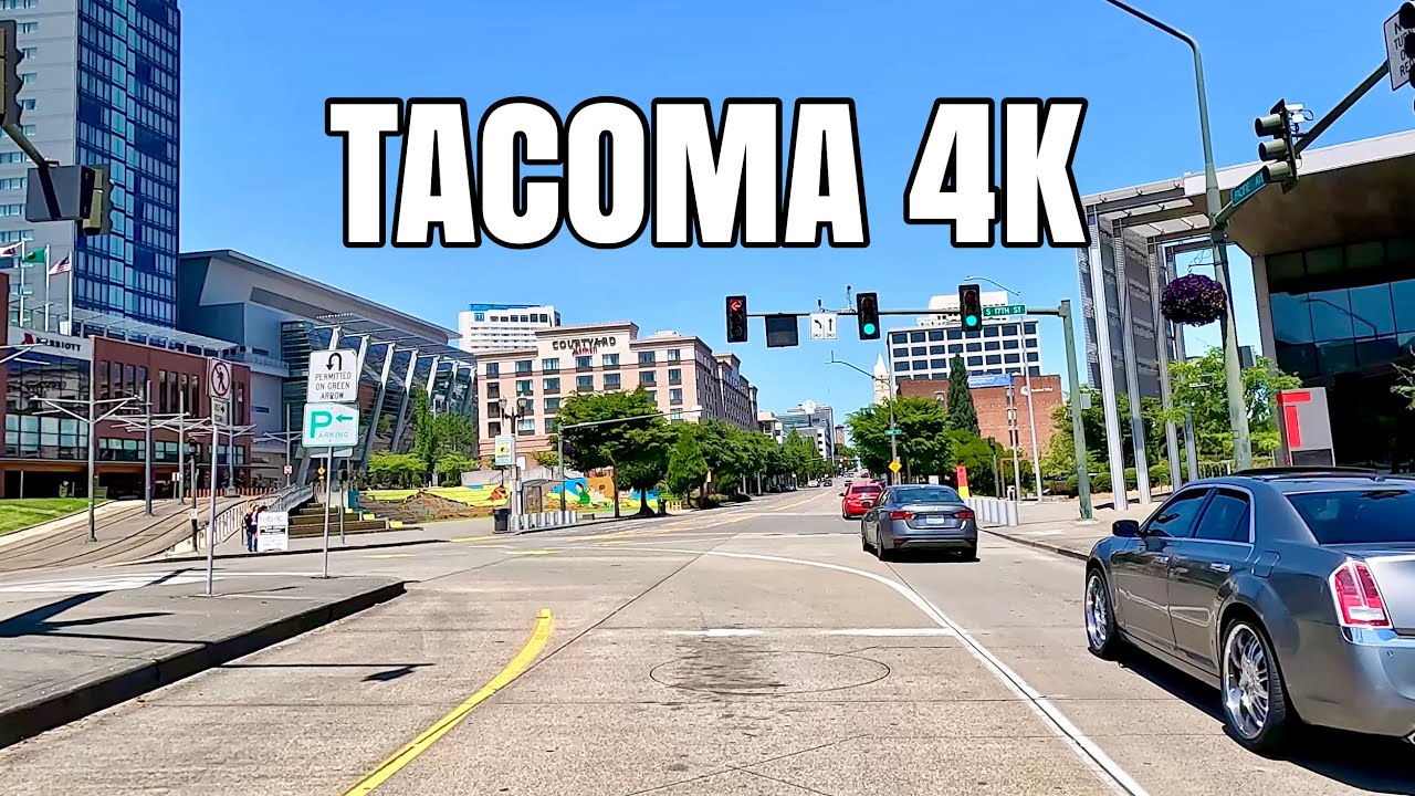 Tacoma, Washington Afternoon Drive 4K HDR