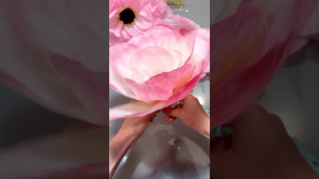 DIY Tutorial Giant Paper Cherry Blossom Flowers