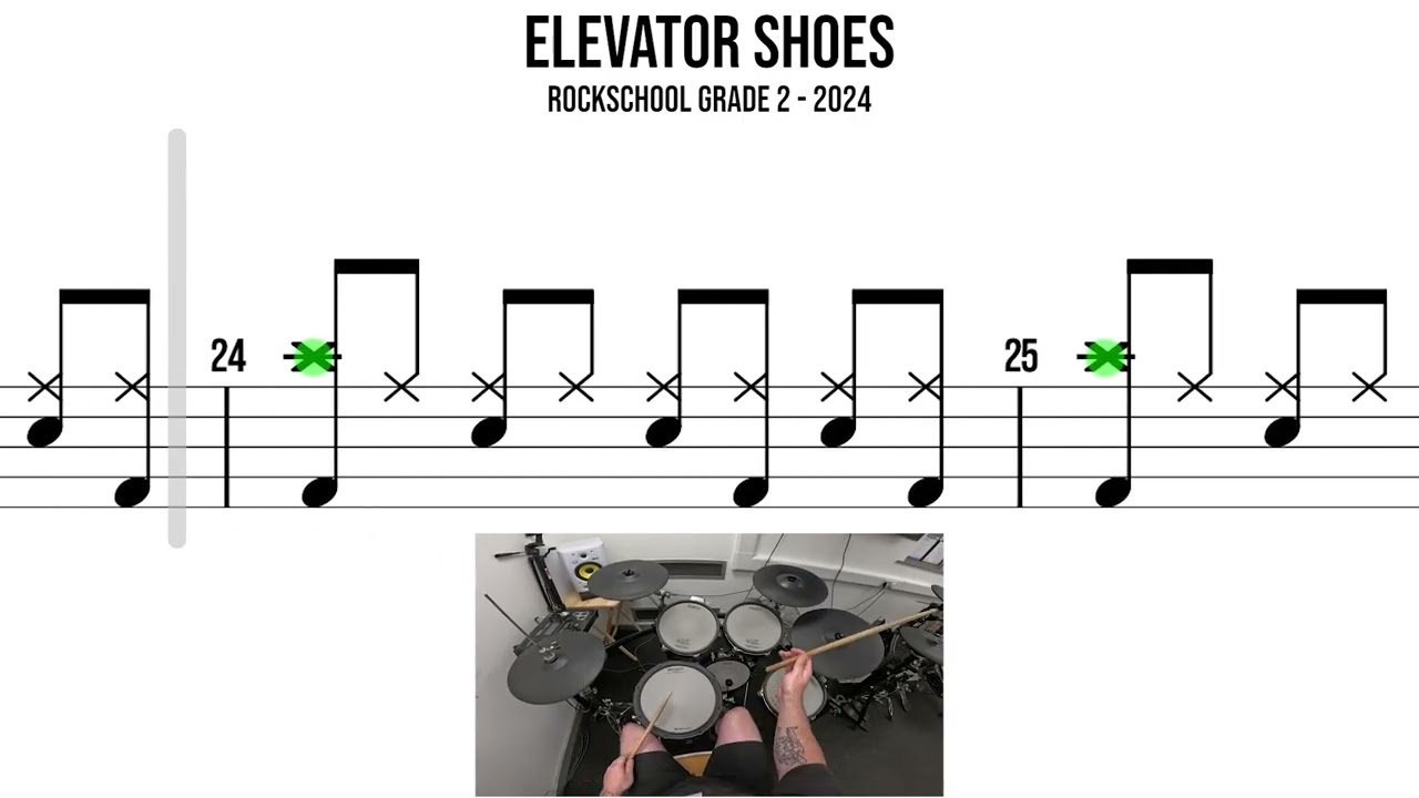 Обувь Elevator – Rockschool, 2 класс, 2024 | Прохождение игры на барабанах 🥁