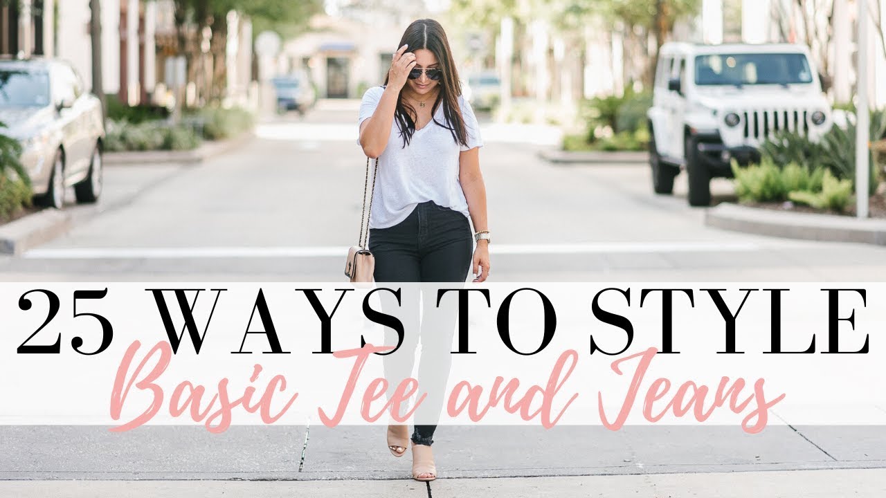 How To Style Jeans And A T-Shirt | 25 Everyday Outfit Ideas | LuxMommy