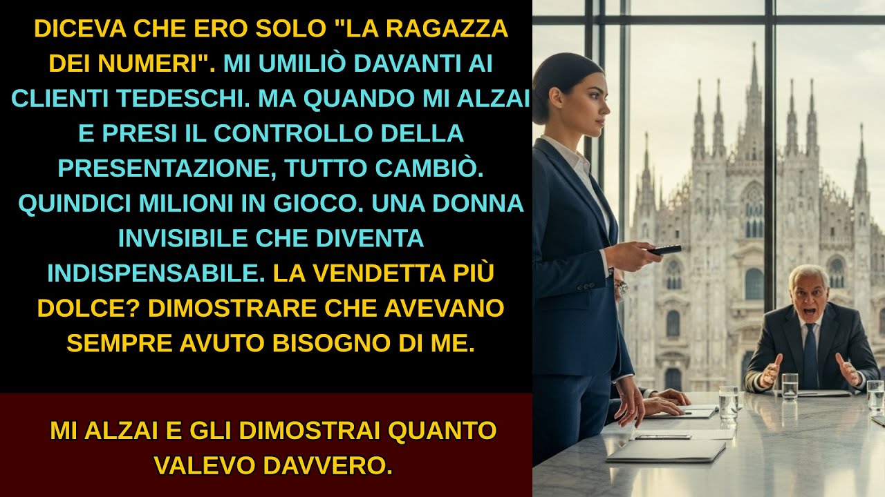 Diceva che non ero all'altezza — davanti a tutti ho dimostrato quanto si fosse sbagliato