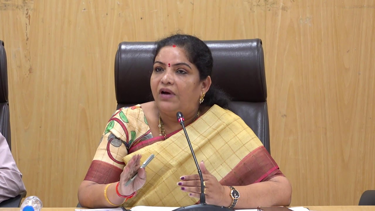 Press Conference by Hon'ble Minister for Women and Child Welfare &Tribal Welfare Smt. G.Sandhya Rani