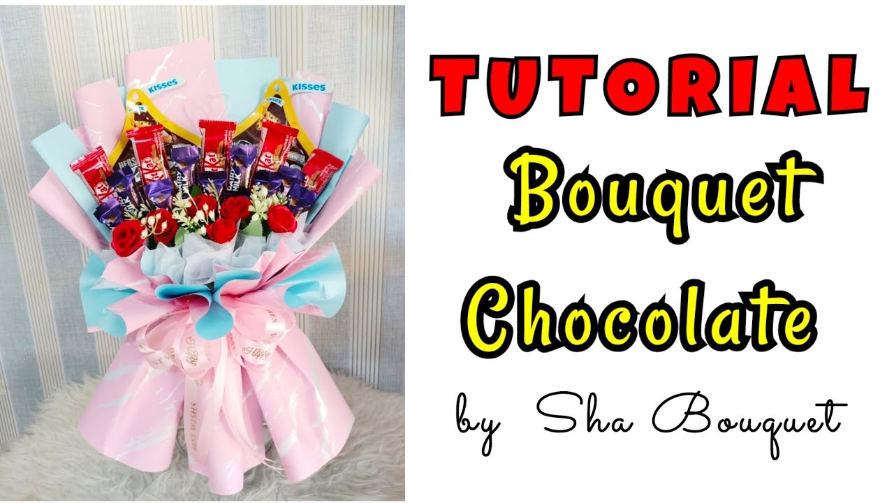 TUTORIAL - bouquet chocolate ll cara buat bouquet coklat ll simple bouquet coklat ll sweet bouquet