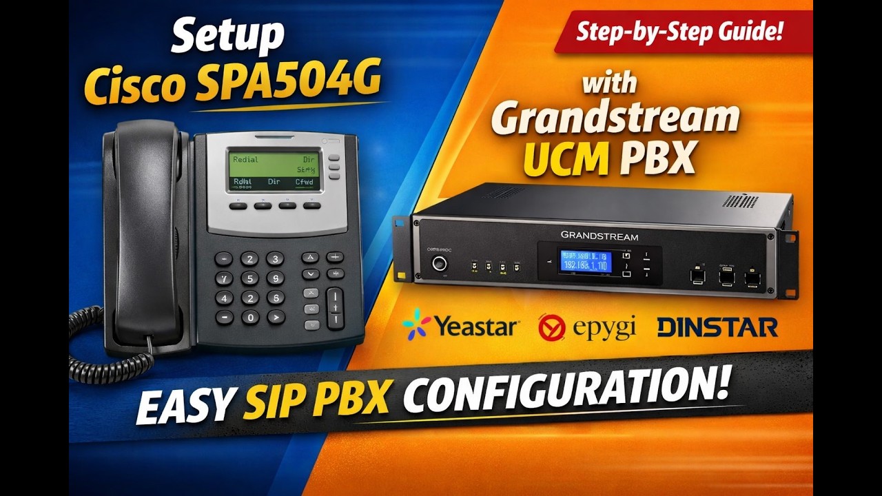Регистрация IP-телефона Cisco SPA504G на Grandstream UCM6302 | Настройка SIP (пошаговая инструкция)