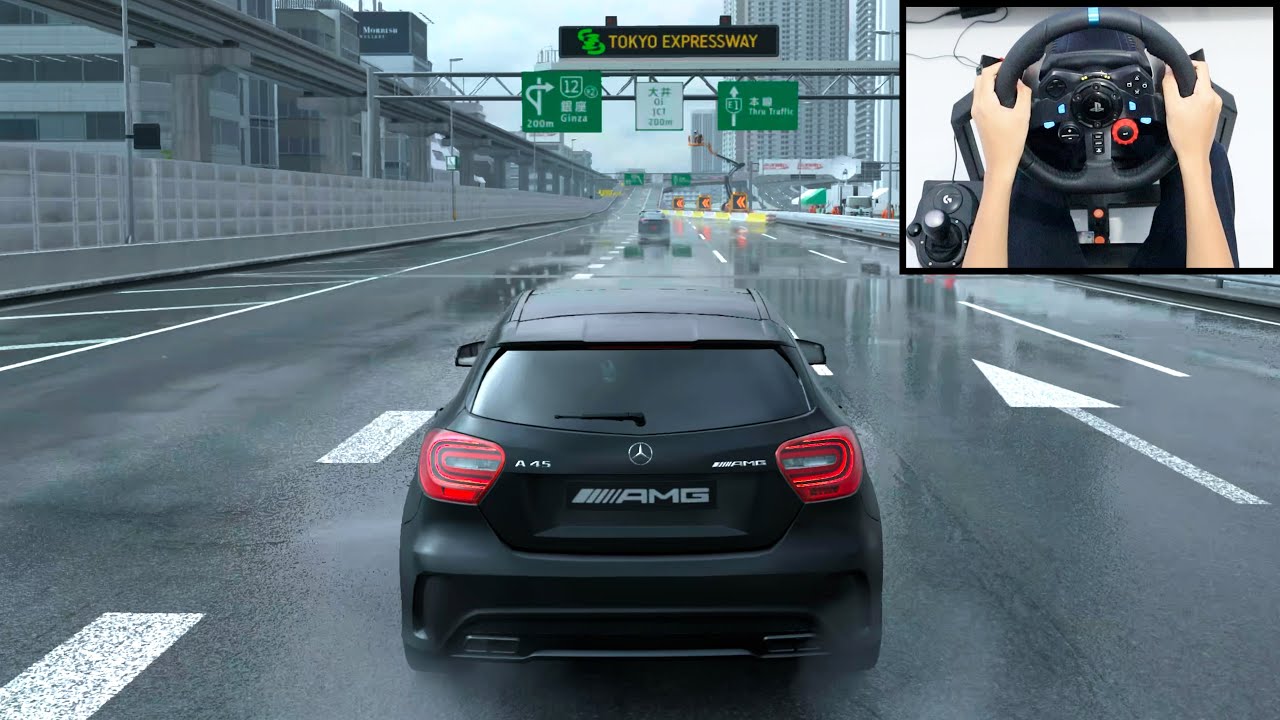 Mercedes A45 AMG - Gran Turismo Sport (PS5) Logitech g29 gameplay 4K HDR