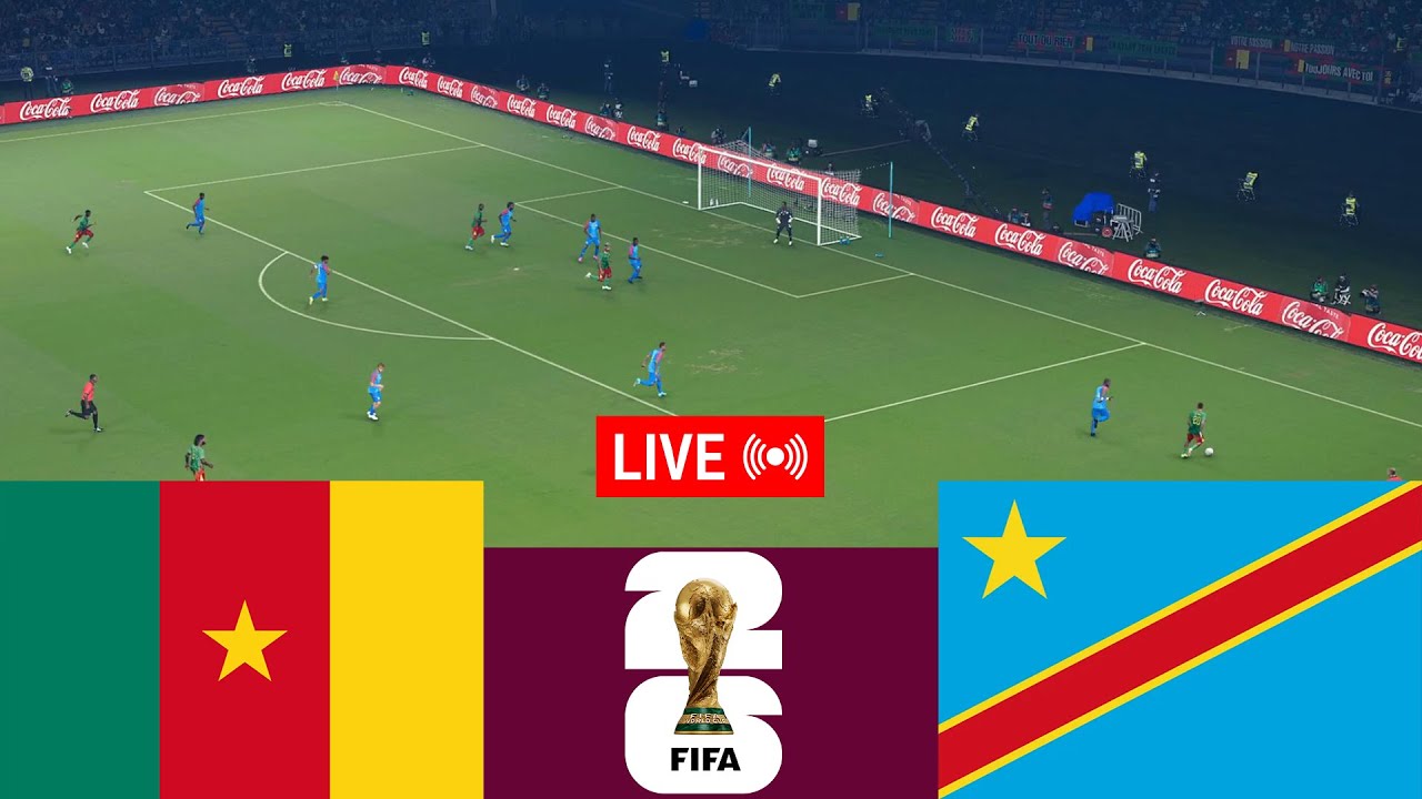 🔴Cameroon vs DR Congo LIVE. World Cup Qualifiers 2026 Full match - Video game simulation
