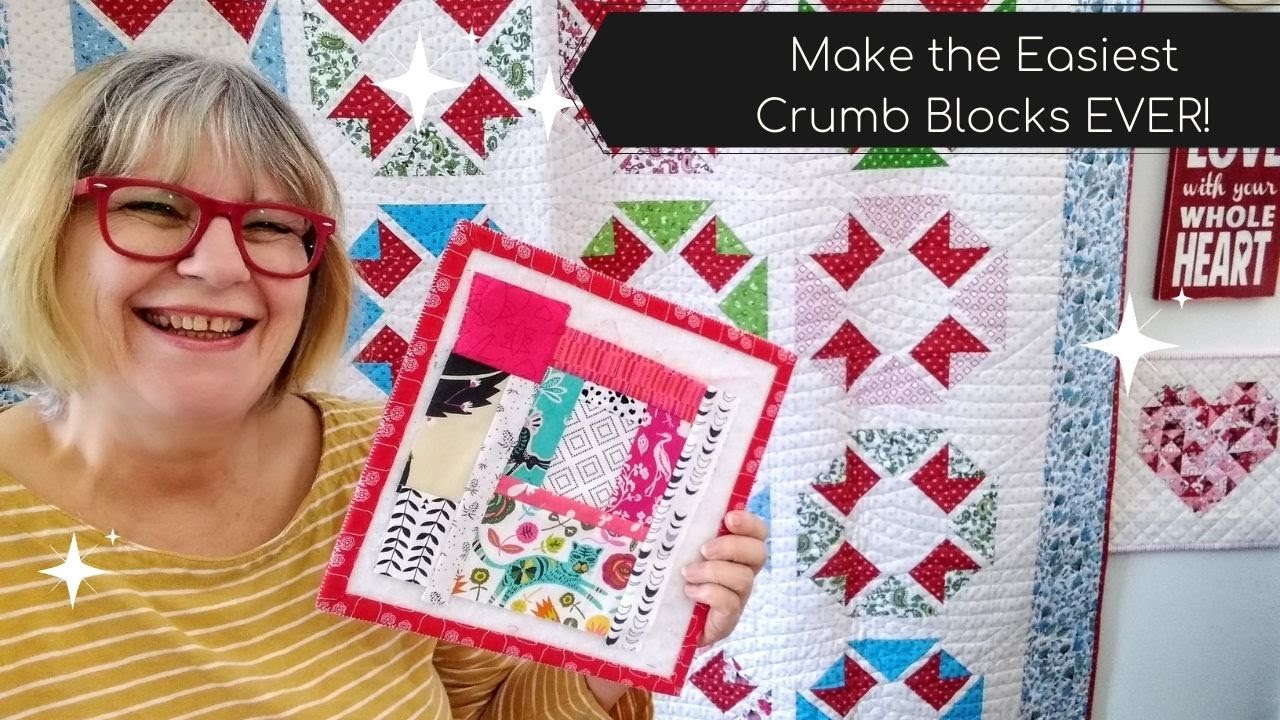 Do you want to know how to make the easiest Quilt crumb blocks?