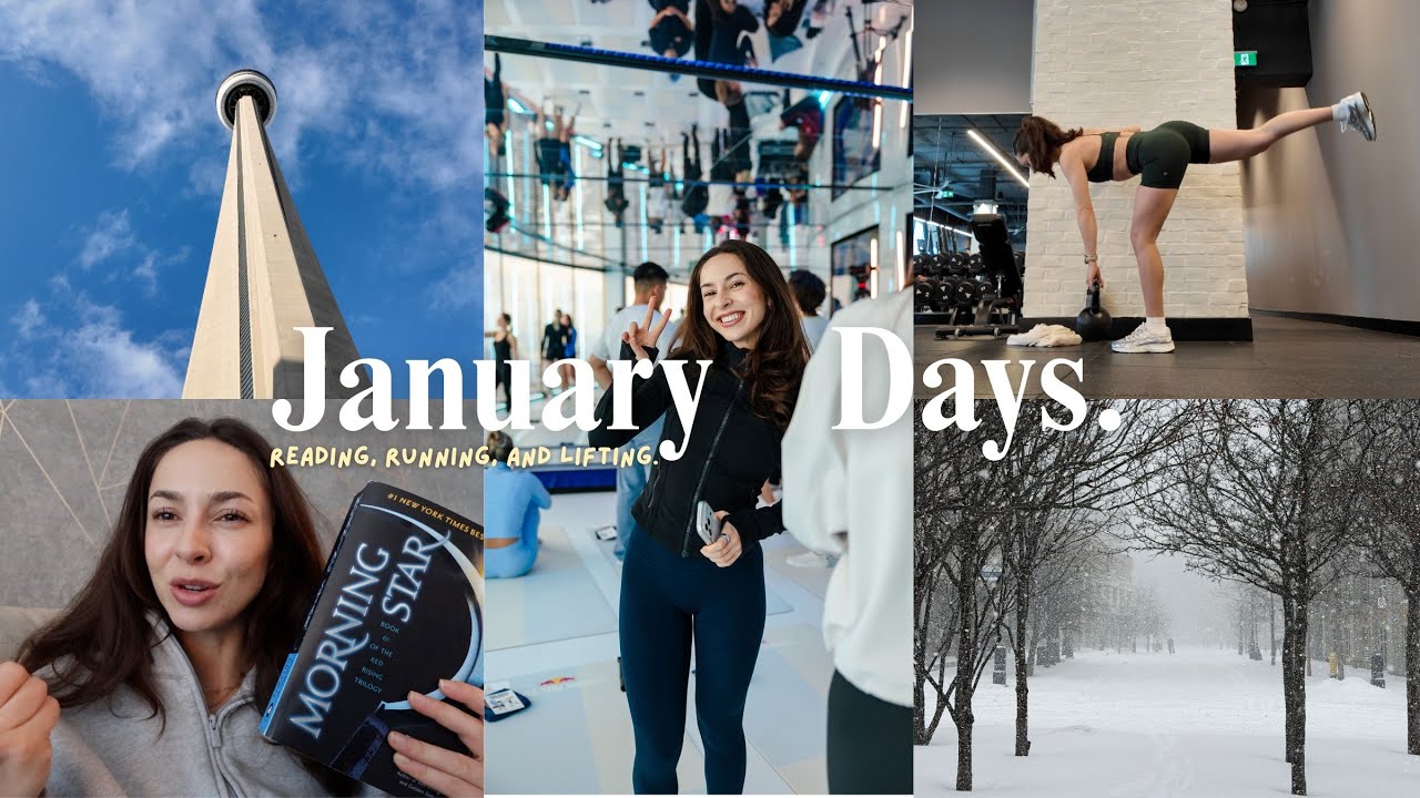 FITNESS FILLED JANUARY | 5 star book series, Red Bull workout, + Winter running!
