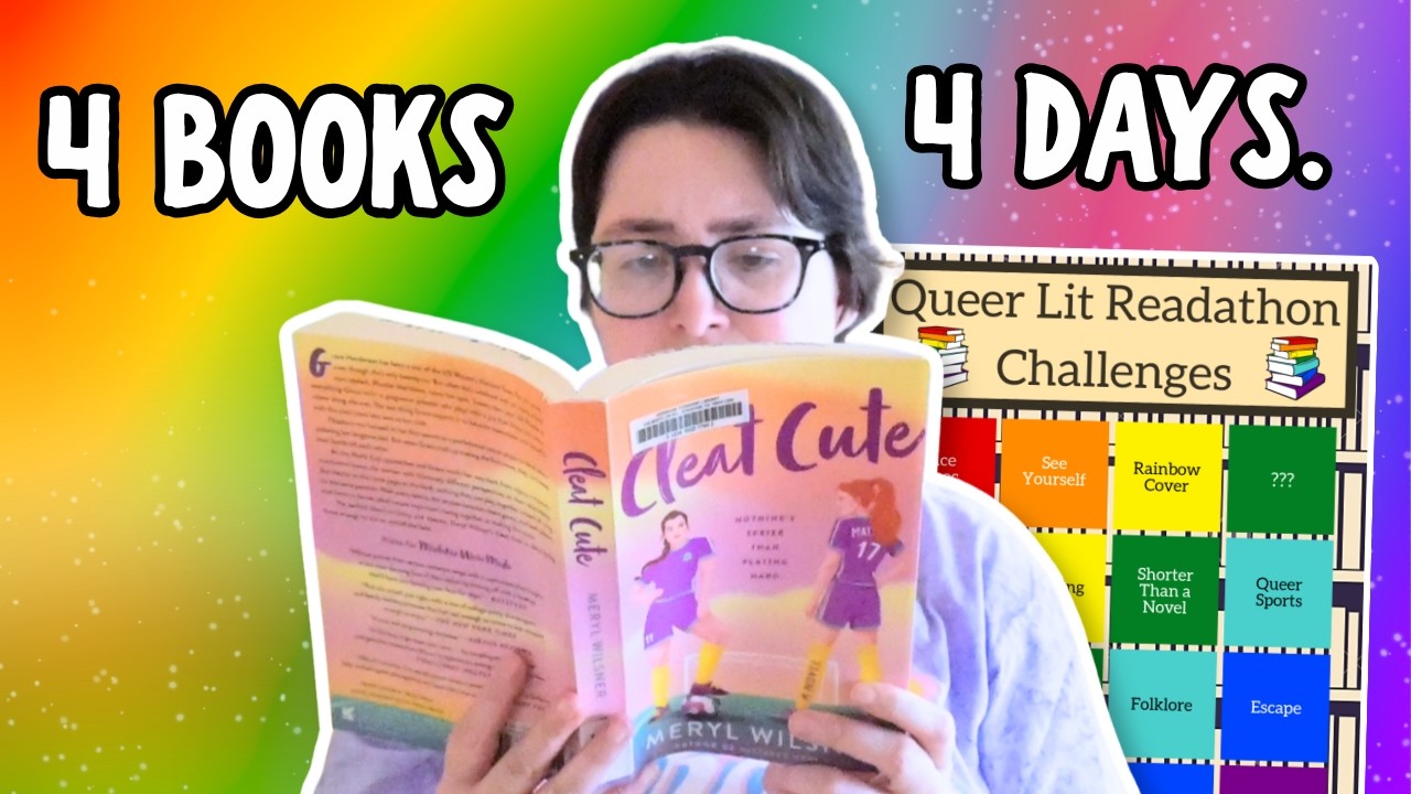 Can I Get Bingo Before Pride Month Ends? | Queer Lit Readathon Round 17 Reading Vlog