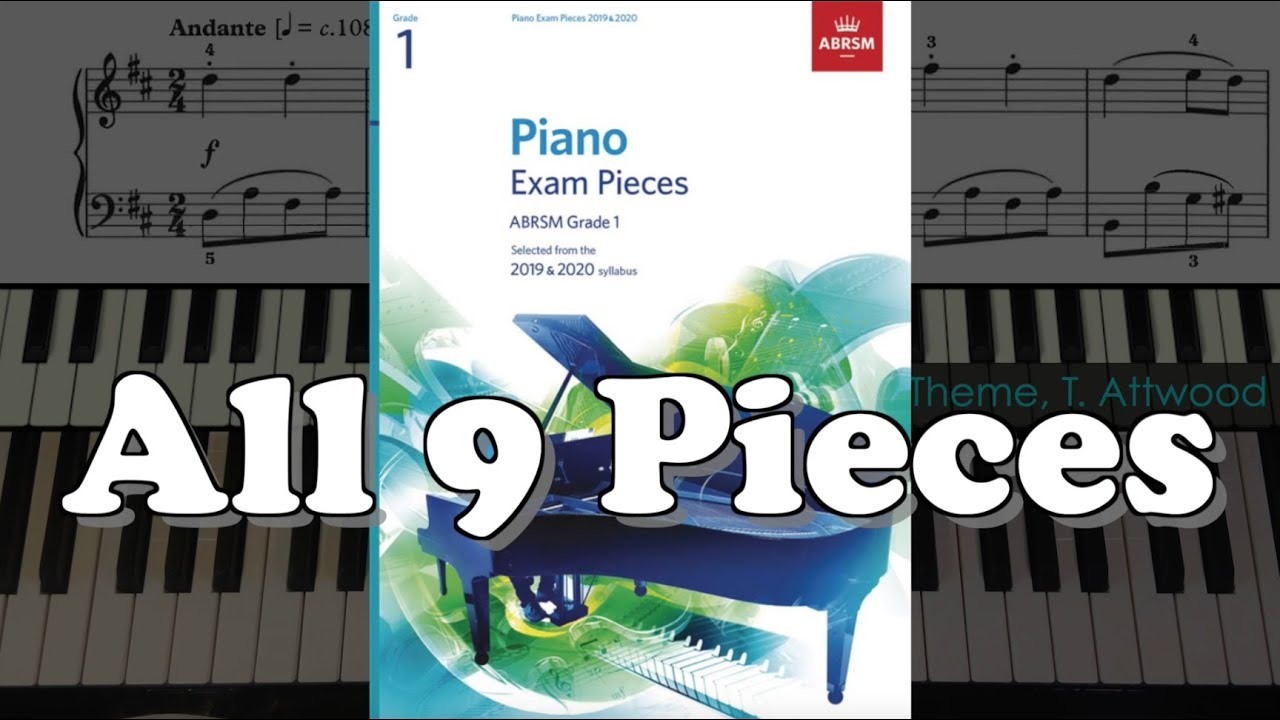 ABRSM Grade 1 Piano (2019 & 2020): All 9 Pieces