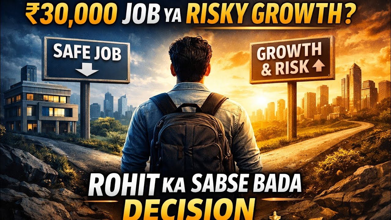 ₹30,000 Ki Safe Job Ya Risky Growth? | Rohit Ka Sabse Bada Career Decision. 