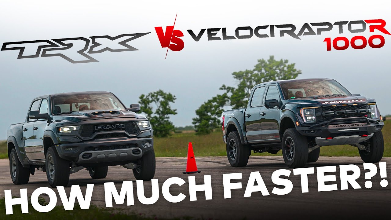 1,000 HP Raptor R vs. RAM TRX  | VelociRaptoR 1000 by Hennessey