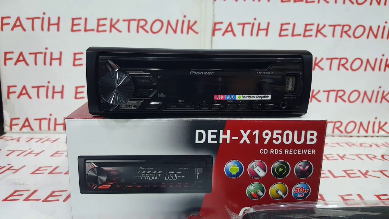 PİONEER  DEH-X1950UB OTO TEYP KUTU AÇILIŞI VE ÜRÜN İNCELEMESİ
