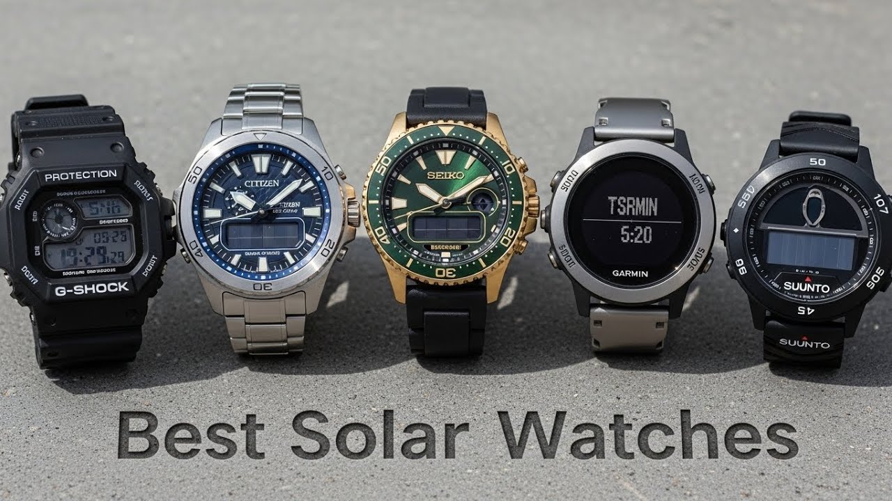 TOP 5 Best Solar Watches 2026 | Casio g-shock tough solar