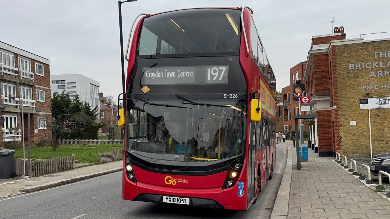 *Floored* Journey on the London Bus Route 197 | Enviro400MMC EH226 YX18 KPR
