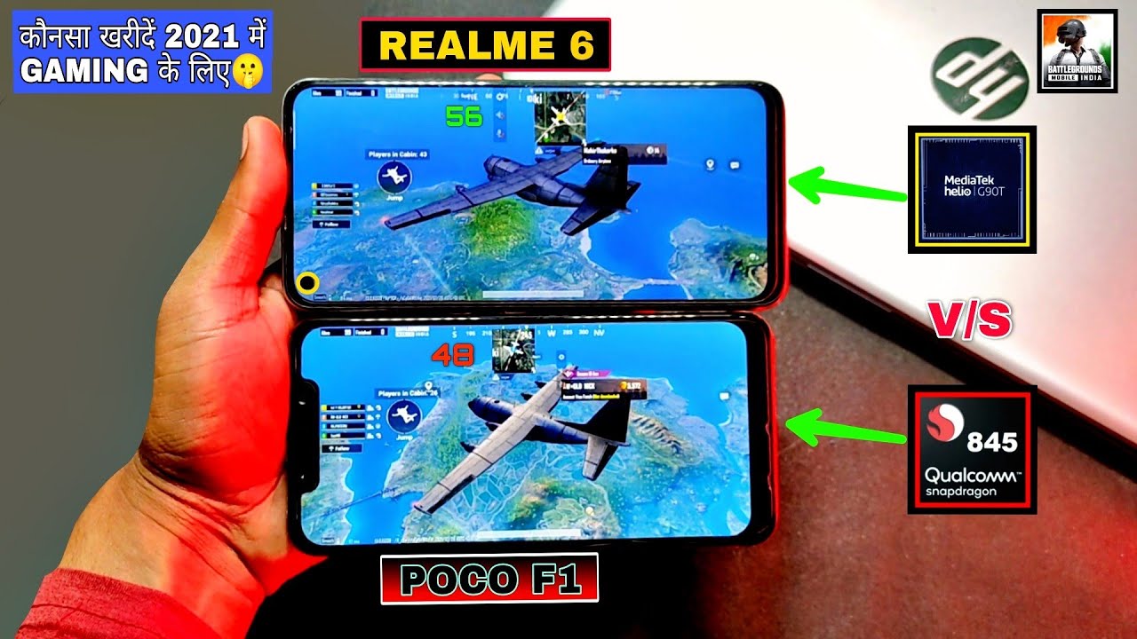 Realme 6 Vs Poco F1 Pubg (BGMI) Test 2021 || Poco F1 Vs Realme 6 Pubg Comparison 2021 || Bgmi Review