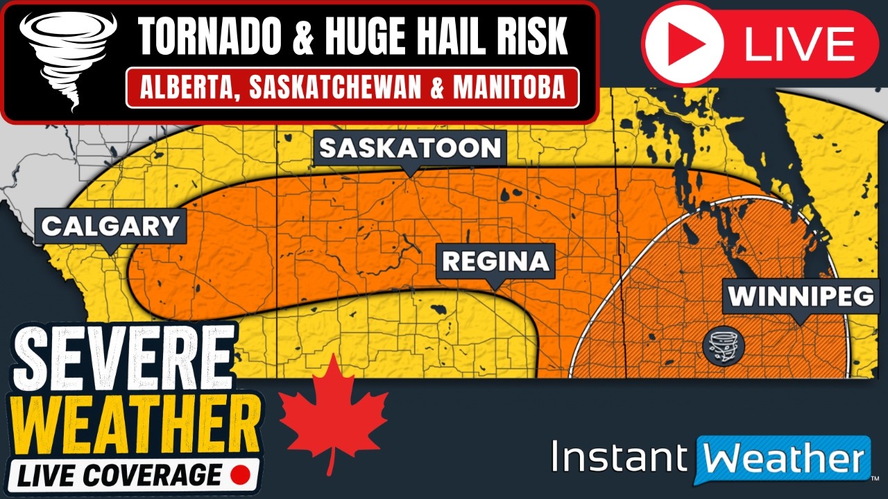🔴 LIVE | ⚡️ Canada's Severe Weather Coverage: Alberta, Saskatchewan & Manitoba (Sun, Jul. 5, 2026)
