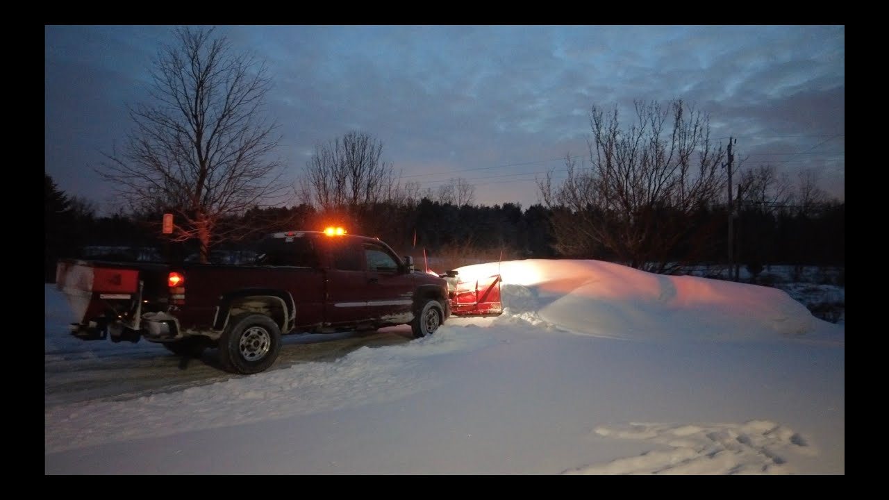 Residential and Commercial snow plowing with Boss plows