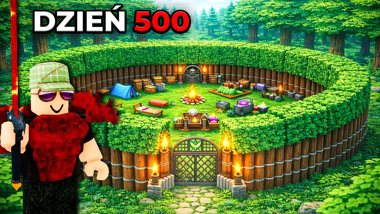 CZY PRZETRWAM 500 NOCY JAKO NOOB W 99 NOCY W LESIE!?