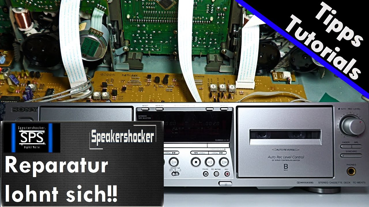 Kassettendeck reparieren leicht gemacht. Die Kassette läuft nicht richtig. Zum wegwerfen zu schade.