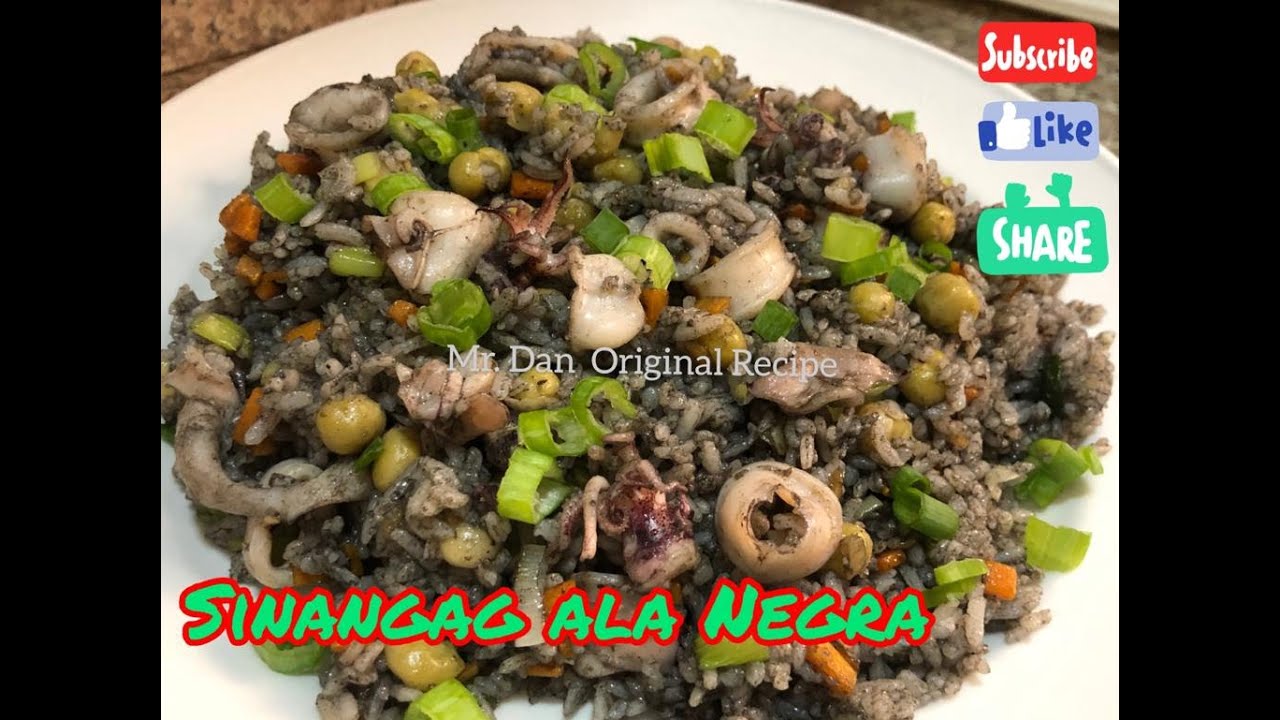 Sinangag ala Negra / Fried rice / Squid Recipe / Rice Recipe / 5th cooking vlog