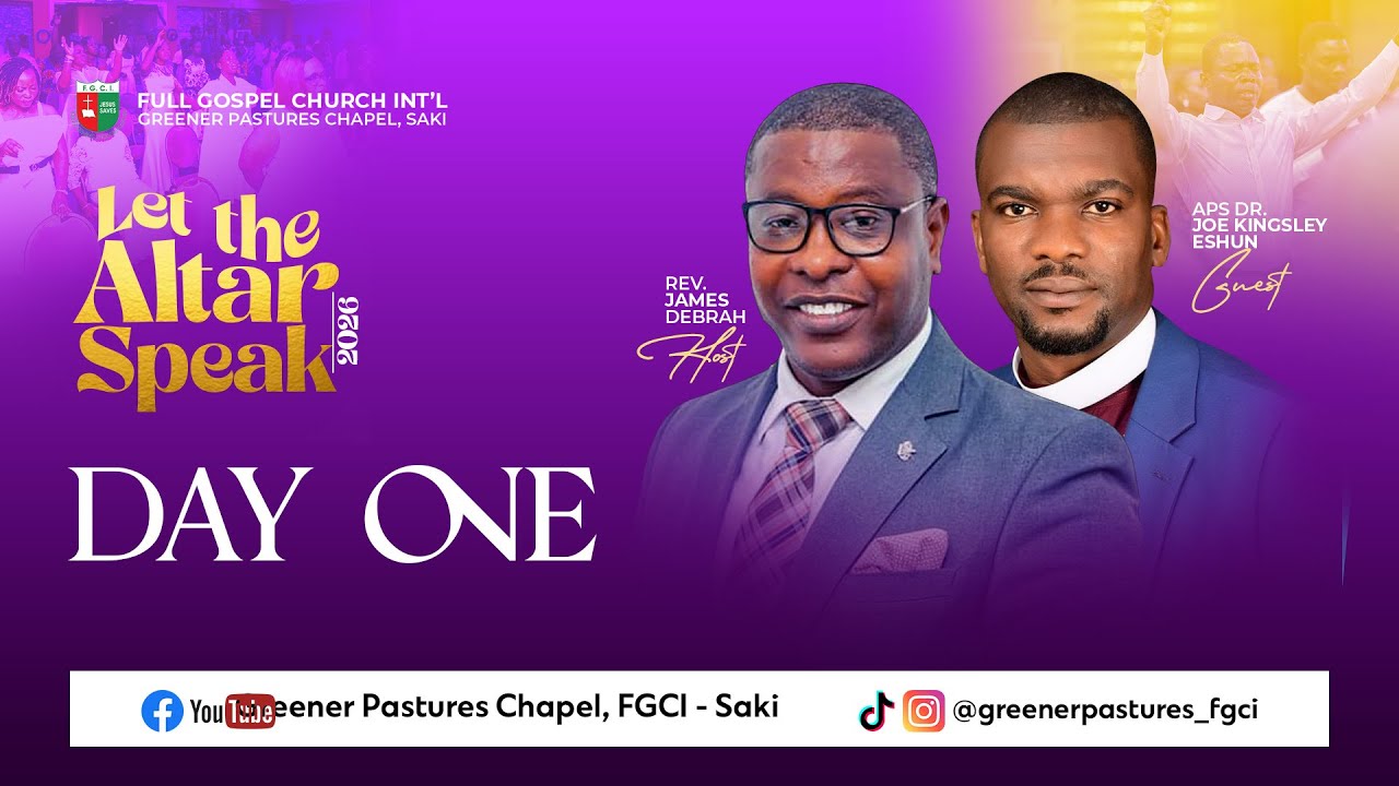 GPC || Day One || Let The Altar Speak 26 || 19. 01. 26
