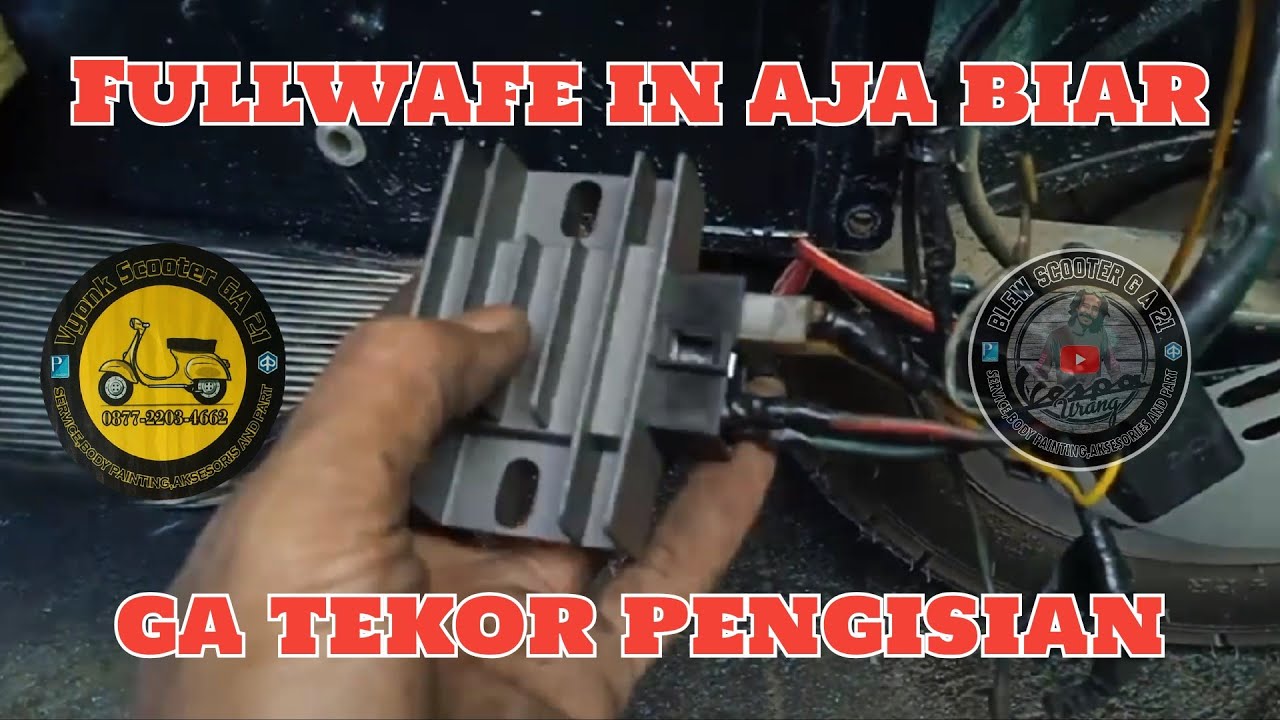 Cara rubah arus halwafe ke fulwafe vespa px/ pxe/ exel.