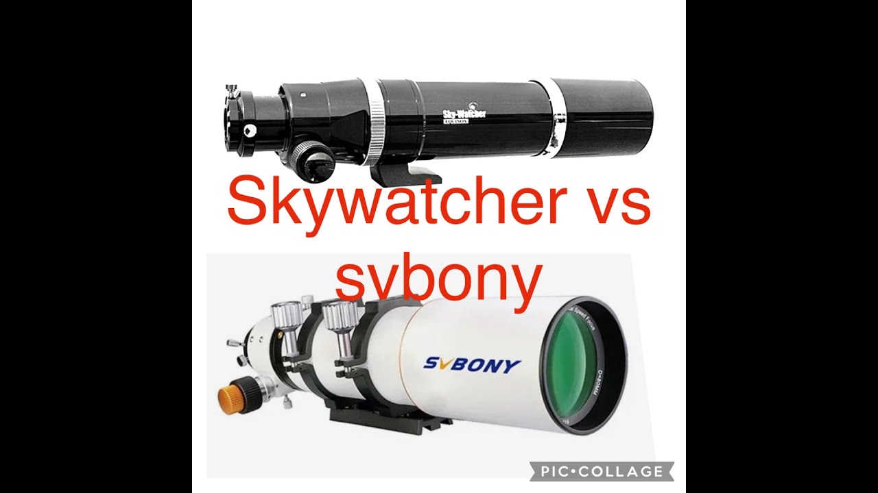 comparing the Svbony Ed80 VS Skywatcher equinox 80ED #telescope #astronomy #svbony #skywatcher