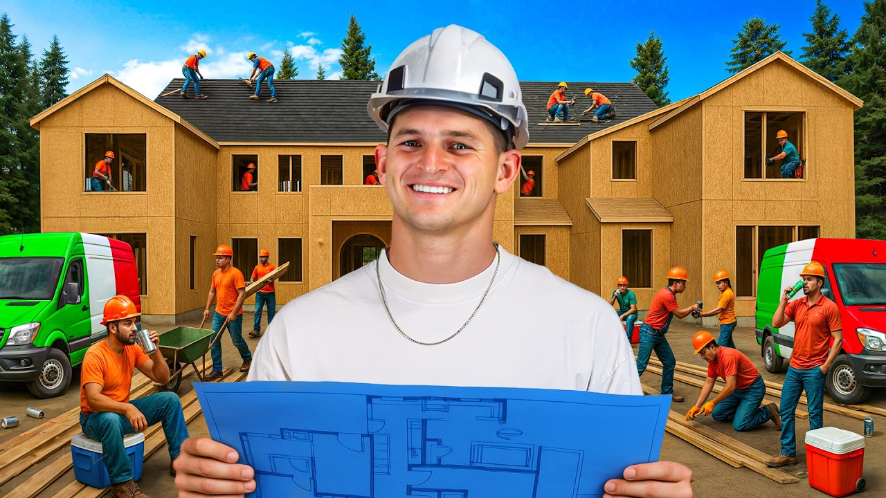 FRAMING My Mansion Home Build at 27 Years Old ($750,000 Profit!!)