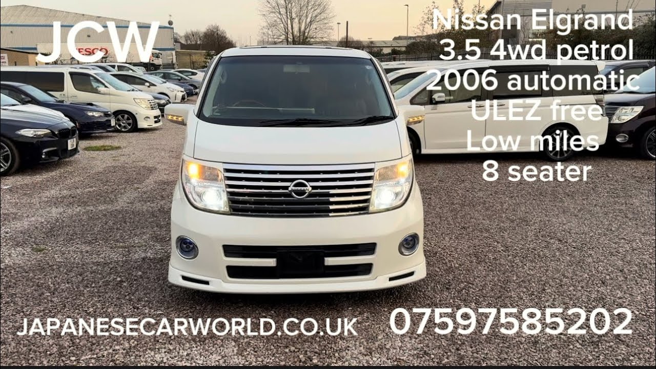Nissan Elgrand 2006 3.5 PETROL AUTOMATIC ULEZ FREE 8 SEATER