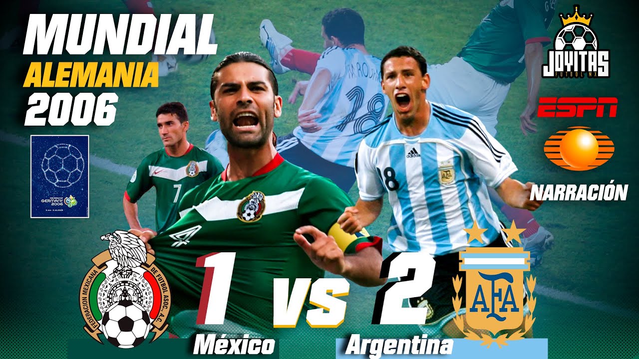El MAXIGOLAZO que nos dejó FUERA de ALEMANIA 2006 😔 México vs Argentina 🎙 Narración Televisa y ESPN