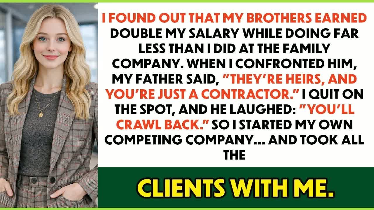 My Father Justified My Brothers Being Paid More At Work — I Quit And He Instantly Regretted It