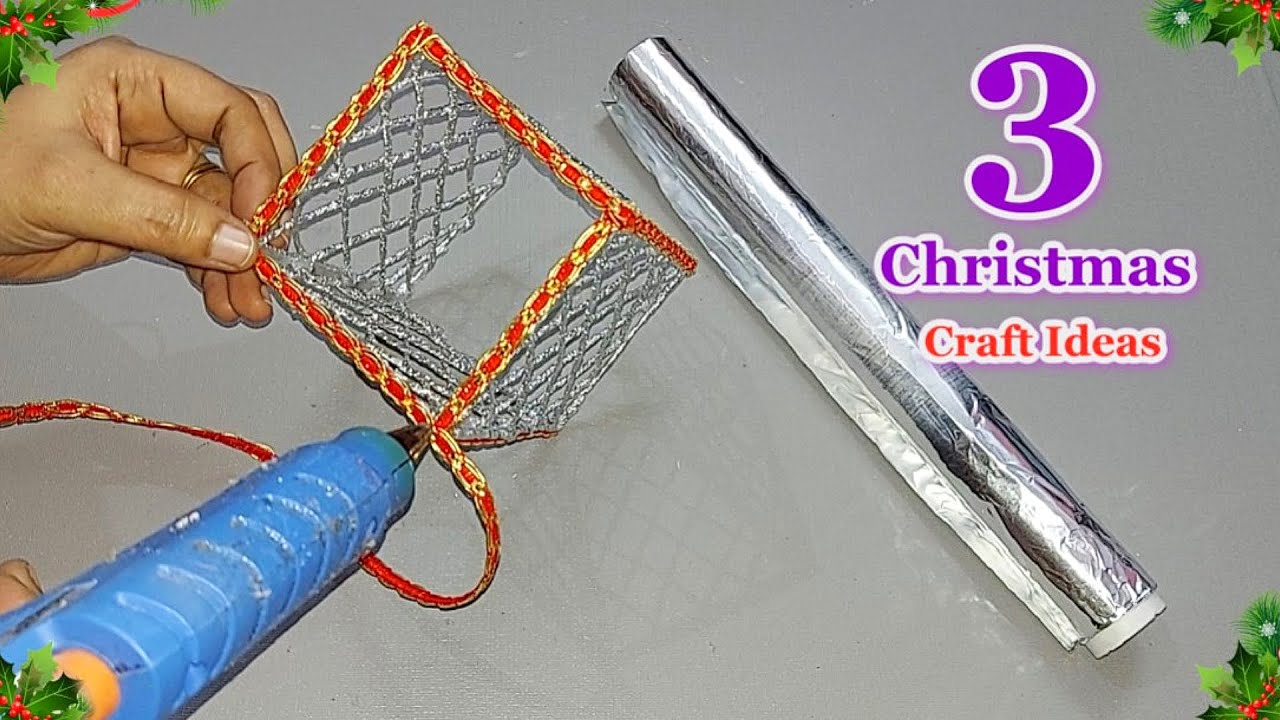 3 Economical Christmas Decoration idea with simple material |DIY Affordable Christmas craft idea🎄250