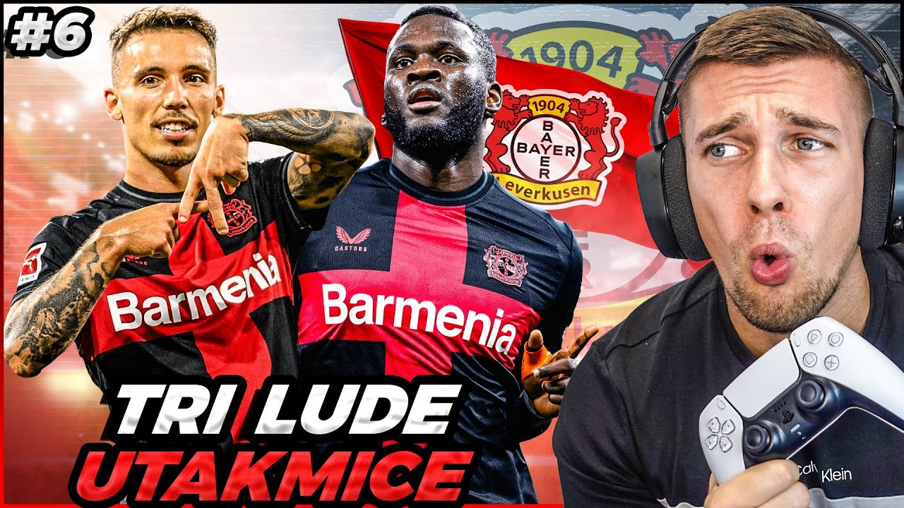 IGRAMO TRI LUDE UTAKMICE SA NEOČEKIVANIM ISHODIMA ! LEVERKUSEN KARIJERA #6