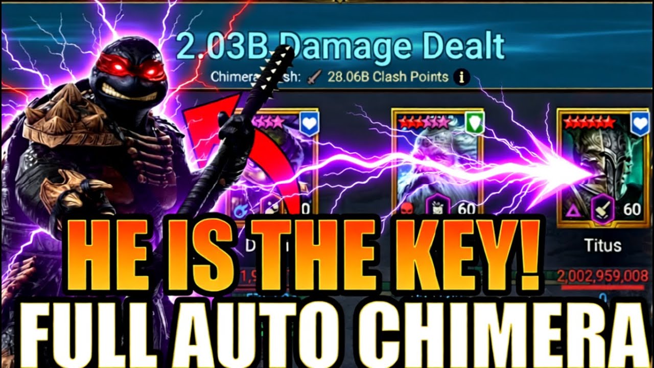 He is the KEY! No Reviver + INSANE Damage Full Auto Chimera Team Raid: Shadow Legends