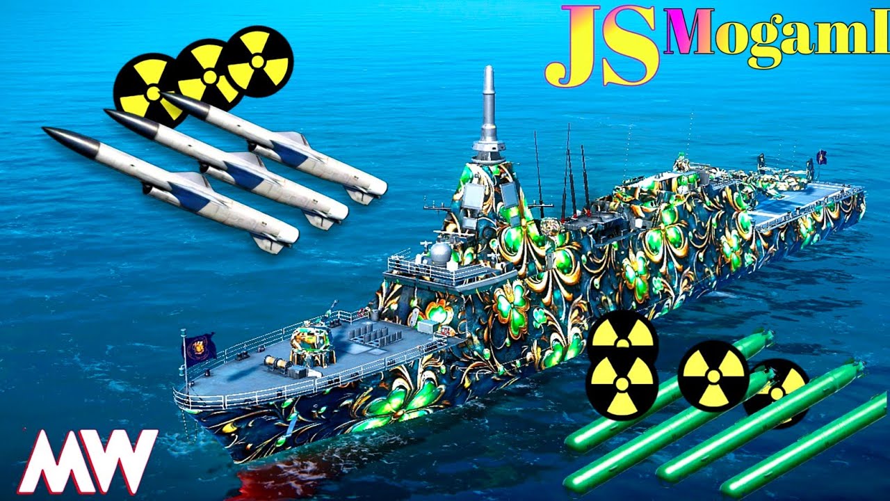 Why This JS Mogami☢️Build Is Feared By Everyone &ndash; Ruthless P-500 & Mark-45 Setup! Modern Warships