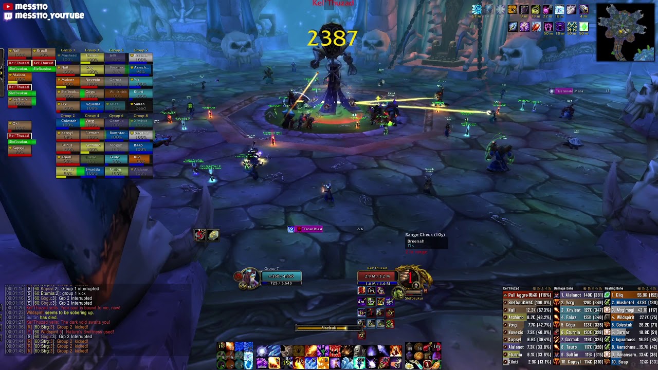 WoW Classic - Kel'Thuzad - Naxxramas Mage PoV